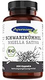 Vegane Schwarzkümmel Kapseln (200 Stück) | BIO-Qualität | halal |