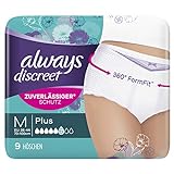 Always Discreet Inkontinenz Pants Gr. M (9 Höschen) Plus, Diskreter