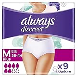 Always Discreet Inkontinenz Pants Gr. M (9 Höschen) Plus, diskreter